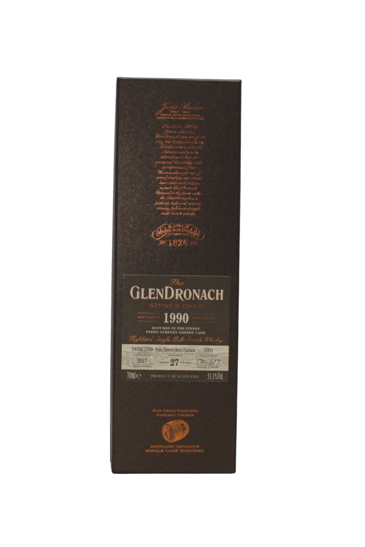 Glendronach 1990 Single Cask N.7003 27 Y.O Single Malt Scotch Whisky 700 ML - Image 4