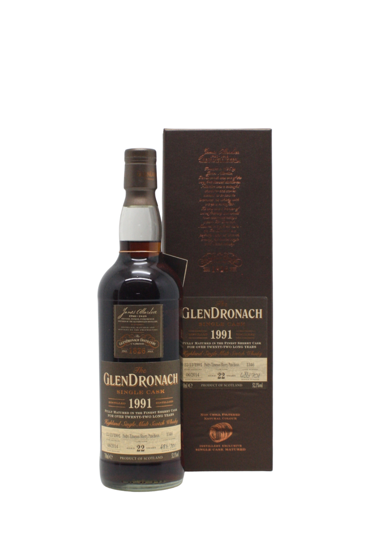 Glendronach 1991 Single Cask N.1346 22 Y.O Single Malt Scotch Whisky 700 ML