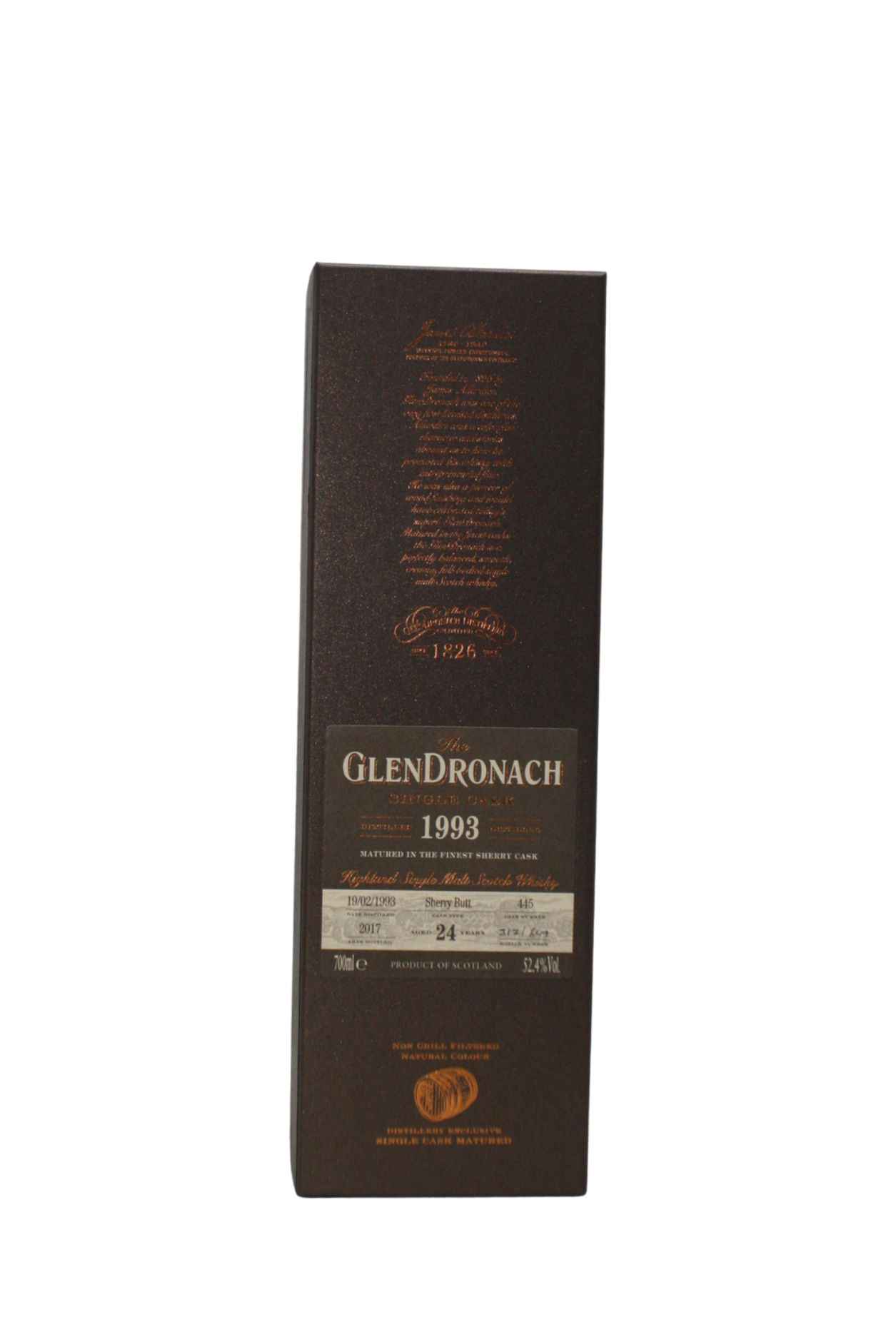 Glendronach 1993 Single Cask N.445 24 Y.O Single Malt Scotch Whisky 700 ML - Image 3