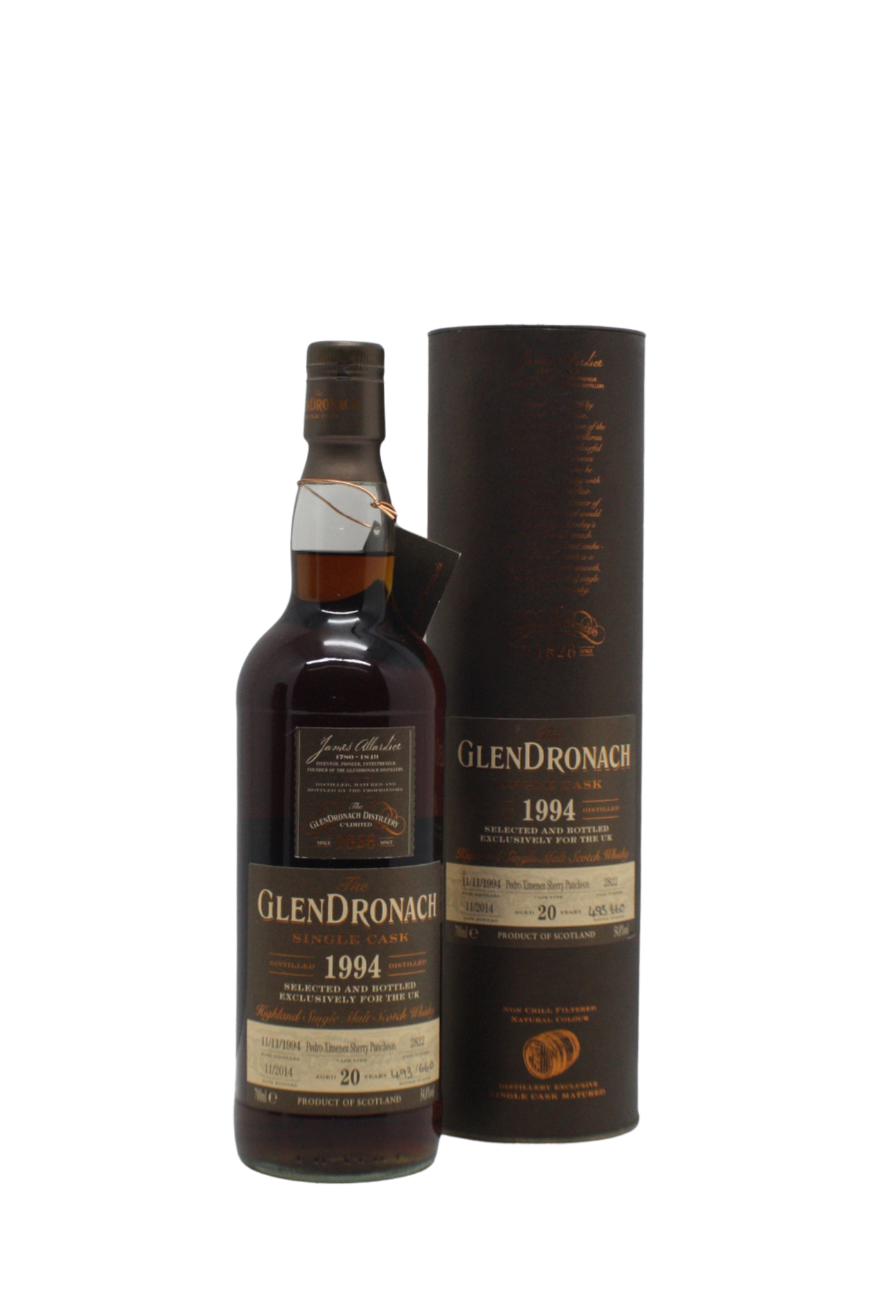 Glendronach 1994 Single Cask N.2822 20 Y.O Single Malt Scotch Whisky 700 ML