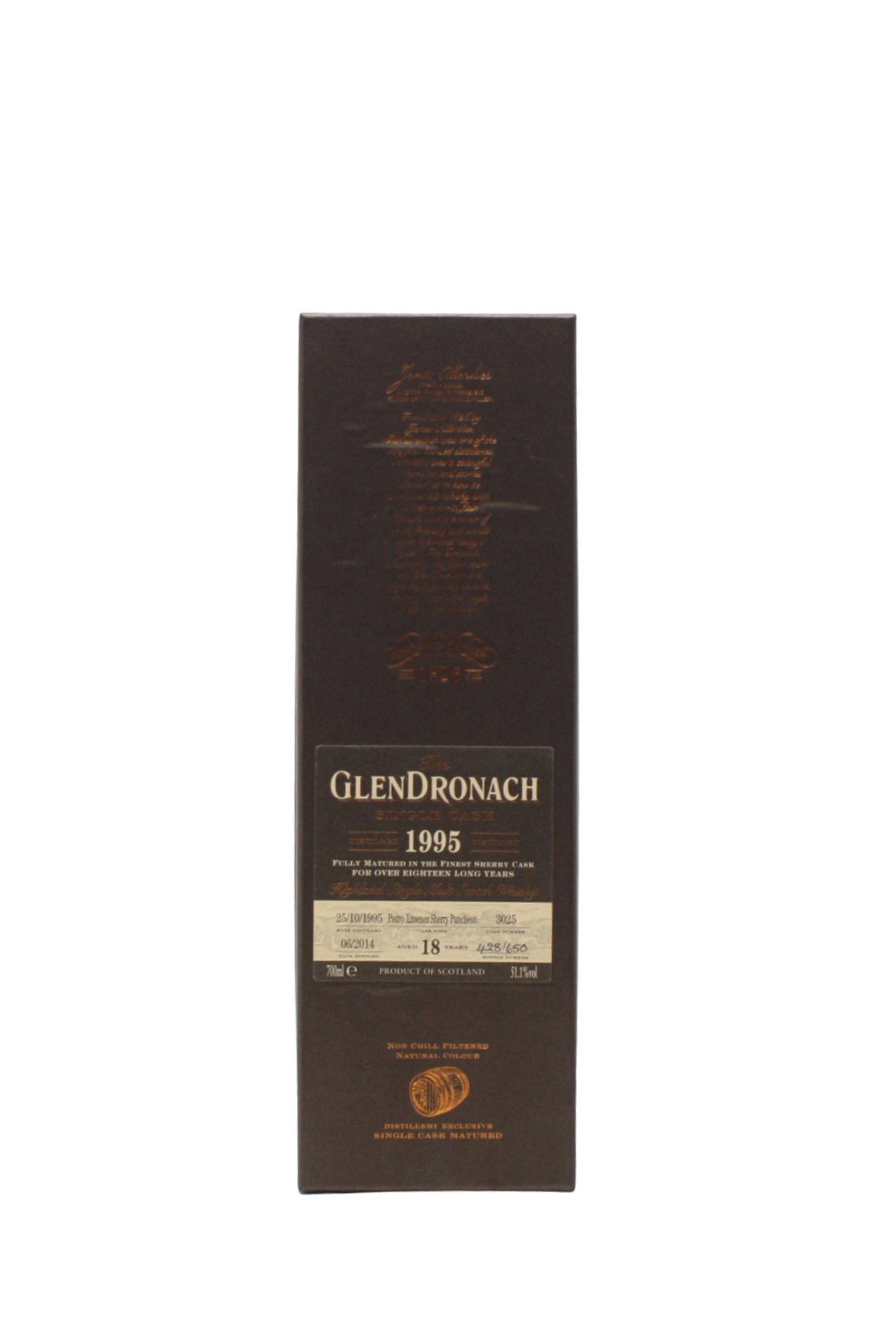 Glendronach 1995 Single Cask N.3025 18 Y.O Single Malt Scotch Whisky 700 ML - Image 4