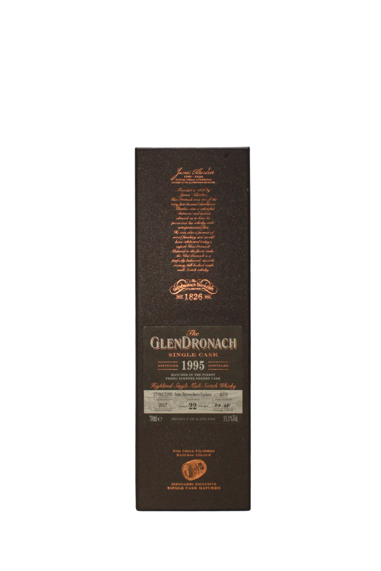 Glendronach 1995 Single Cask N.4038 22 Y.O Single Malt Scotch Whisky 700 ML - Image 4