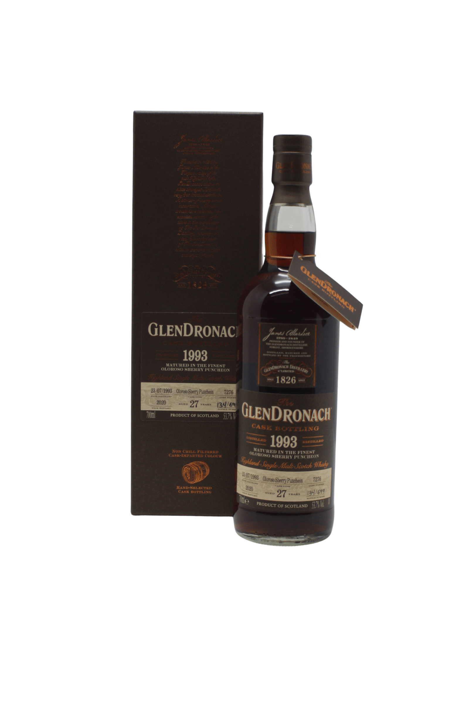 Glendronach 1993 Single Cask N.7276 27 Y.O Single Malt Scotch Whisky 700 ML