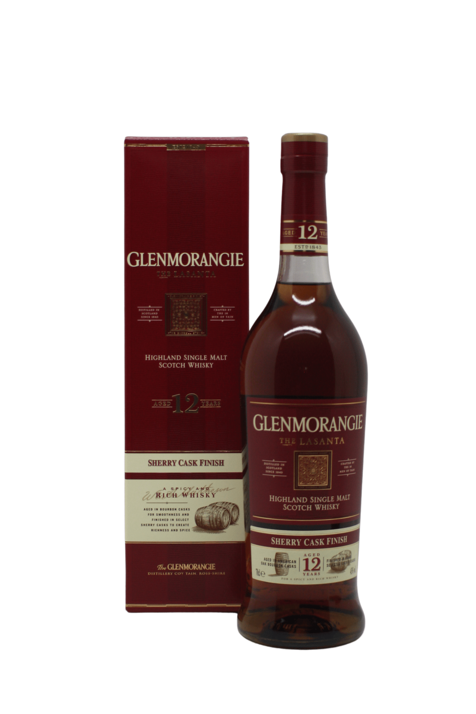 Glenmorangie 12 Y.O Lasanta (Old Label) Single Malt Scotch Whisky 700 ML