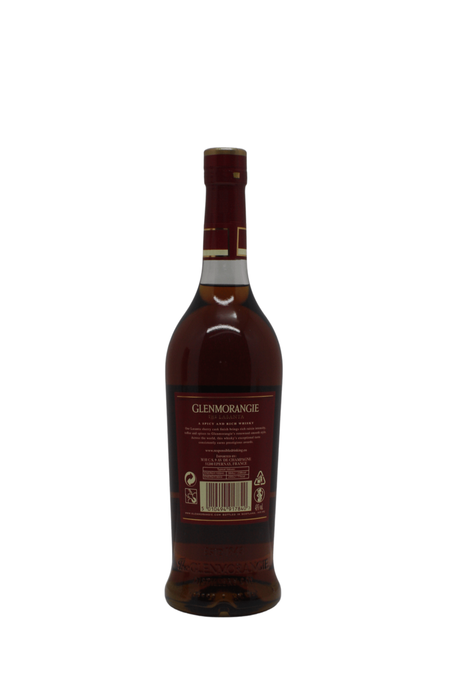 Glenmorangie 12 Y.O Lasanta (Old Label) Single Malt Scotch Whisky 700 ML - Image 3