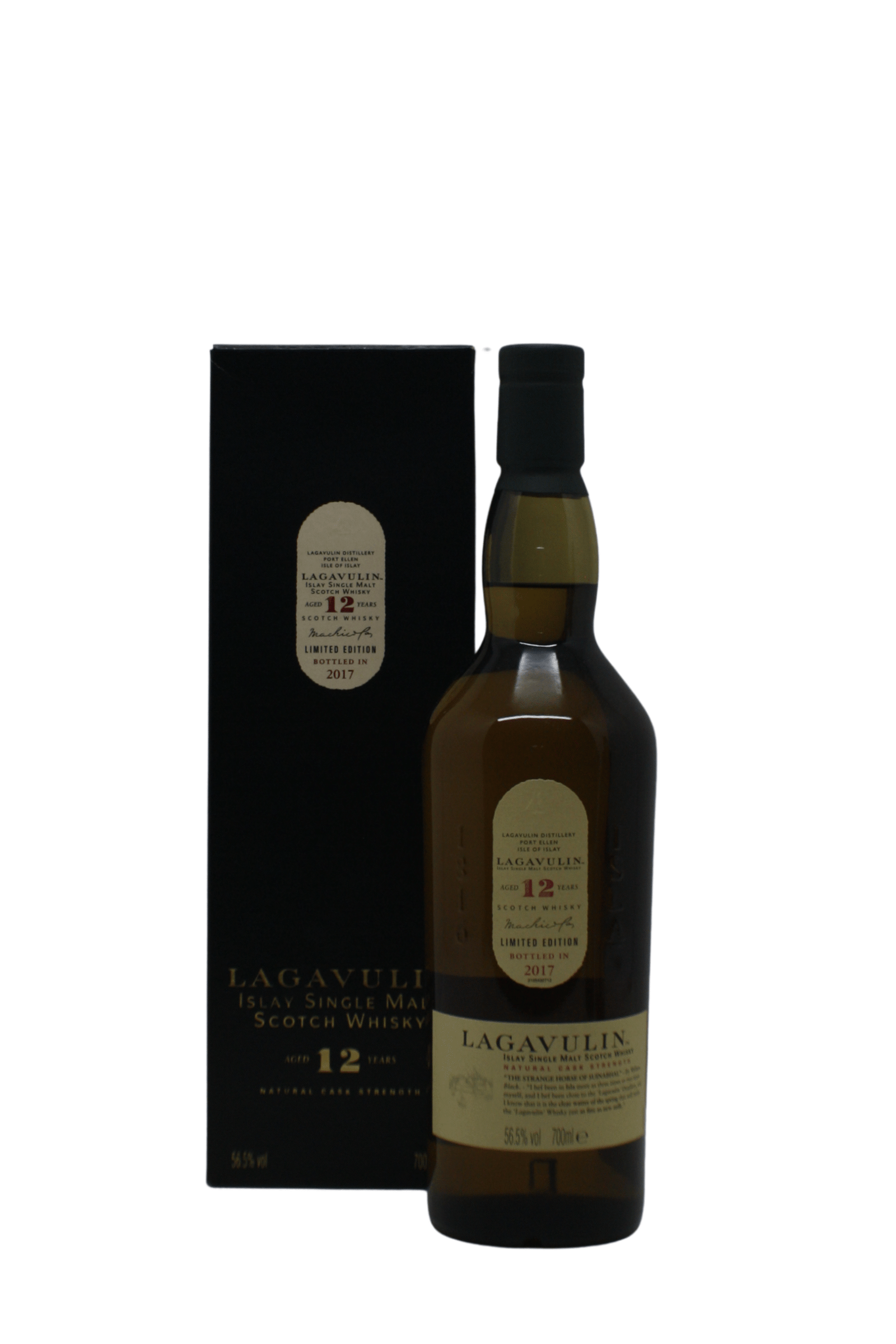 Lagavulin Natural Cask Strength Bottled In 2017 12 Y.O Single Malt Scotch Whisky 700 ML