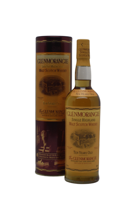 Glenmorangie Old Label Tin Box 10 Y.O Single Malt Scotch Whisky 700 ML