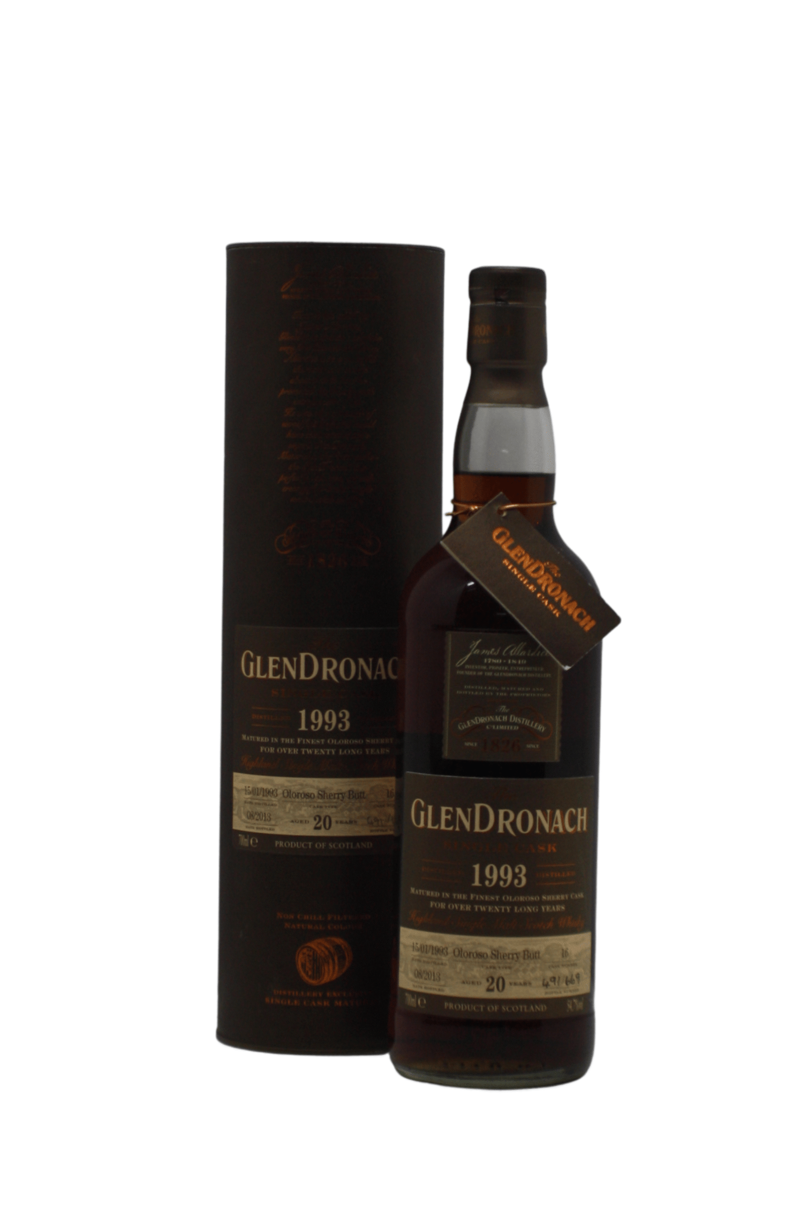 Glendronach 1993 Single Cask N.16 20 Y.O Single Malt Scotch Whisky 700 ML
