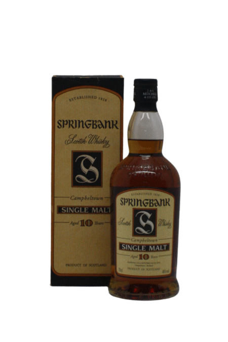 Springbank Cream Carton Box 10 Y.O Single Malt Scotch Whisky 700 ML