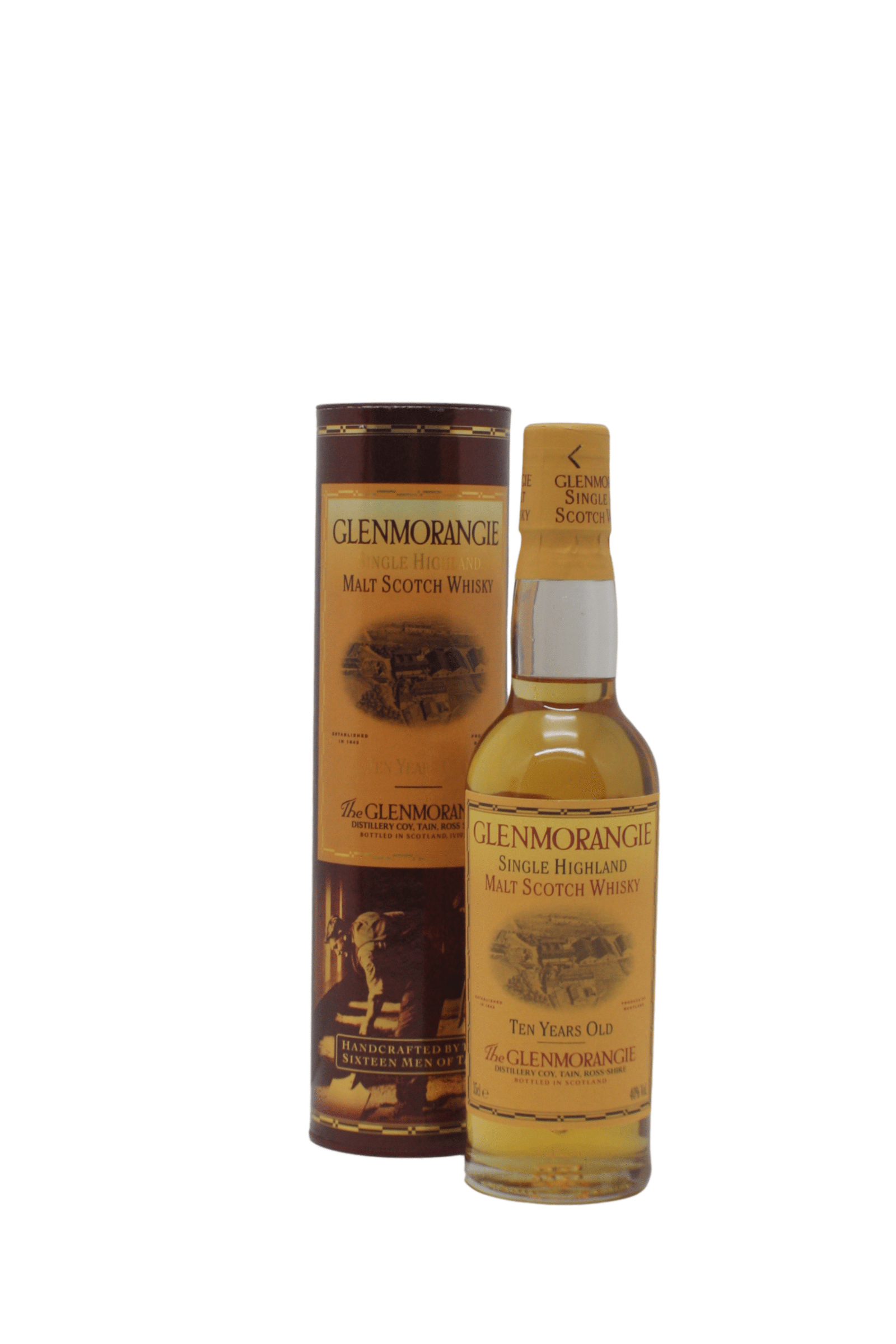 Glenmorangie Cylinder Round Tube10 Y.O Single Malt Scotch Whisky 350 ML