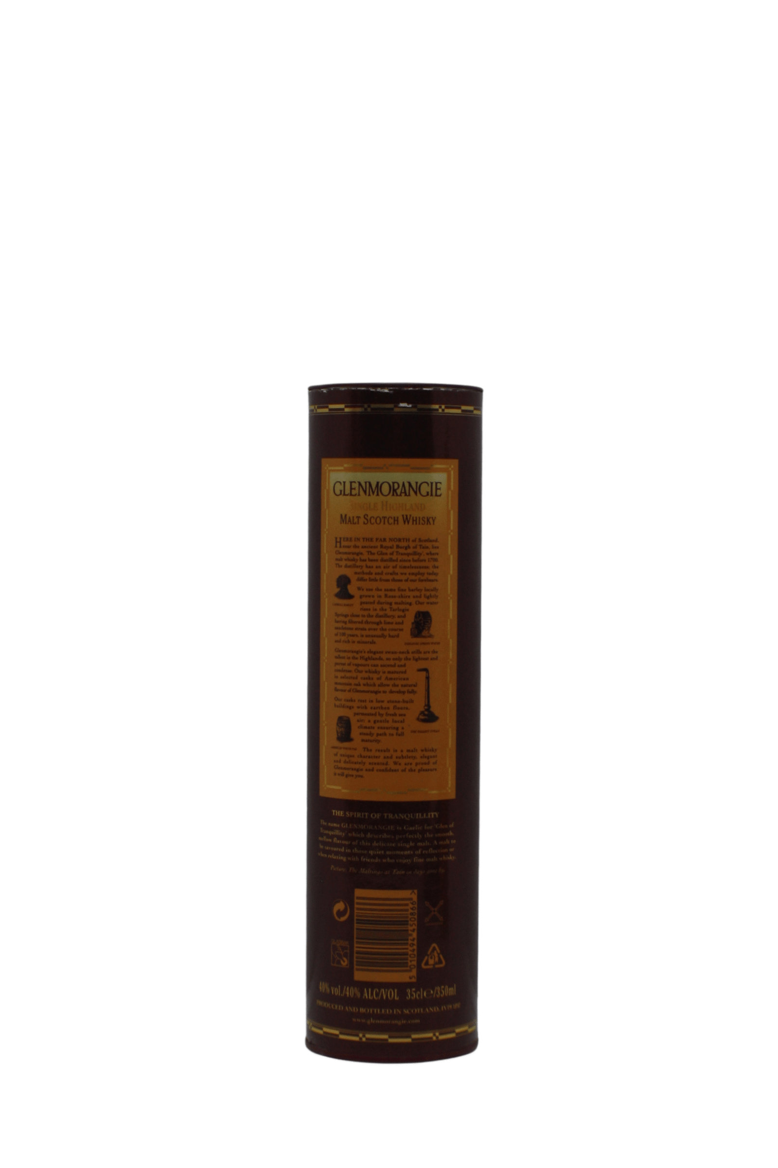 Glenmorangie Cylinder Round Tube10 Y.O Single Malt Scotch Whisky 350 ML - Image 5