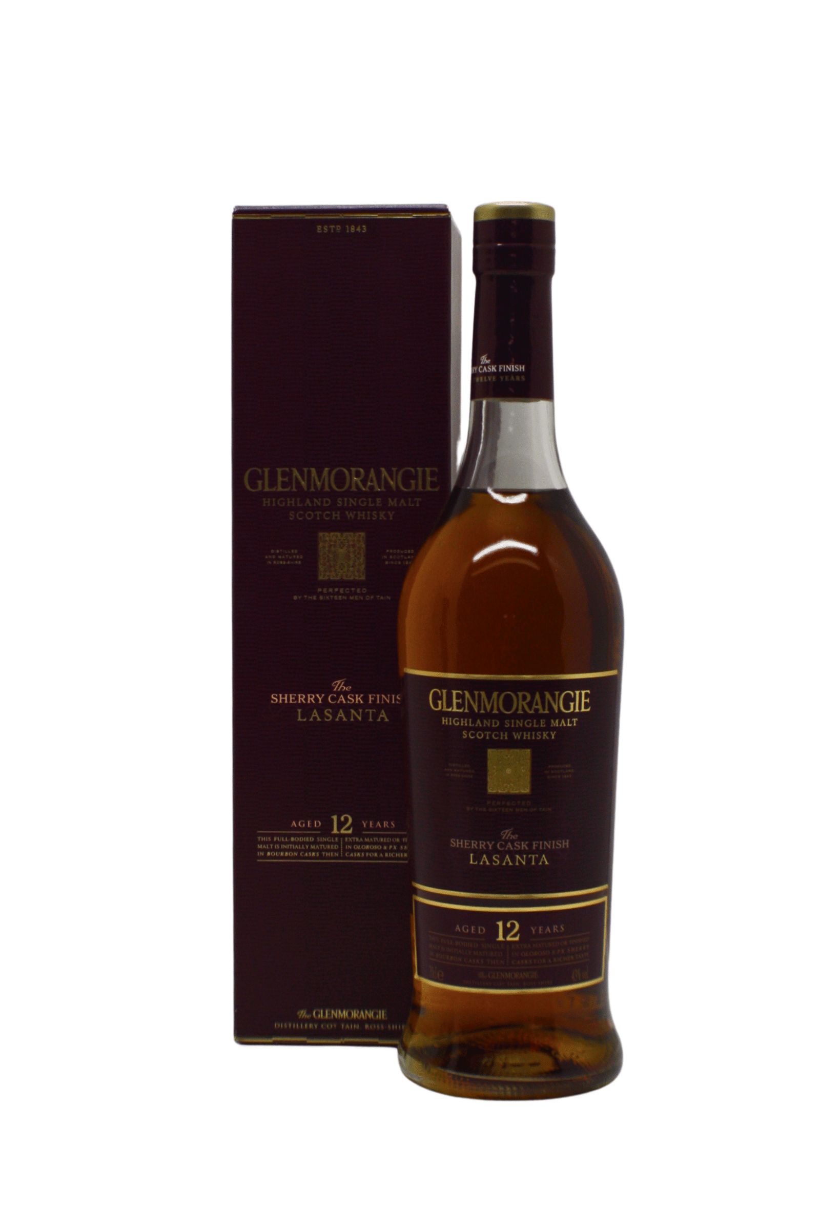 Glenmorangie The Sherry Cask Finish Lasanta 12 Y.O Single Malt Scotch Whisky 700 ML