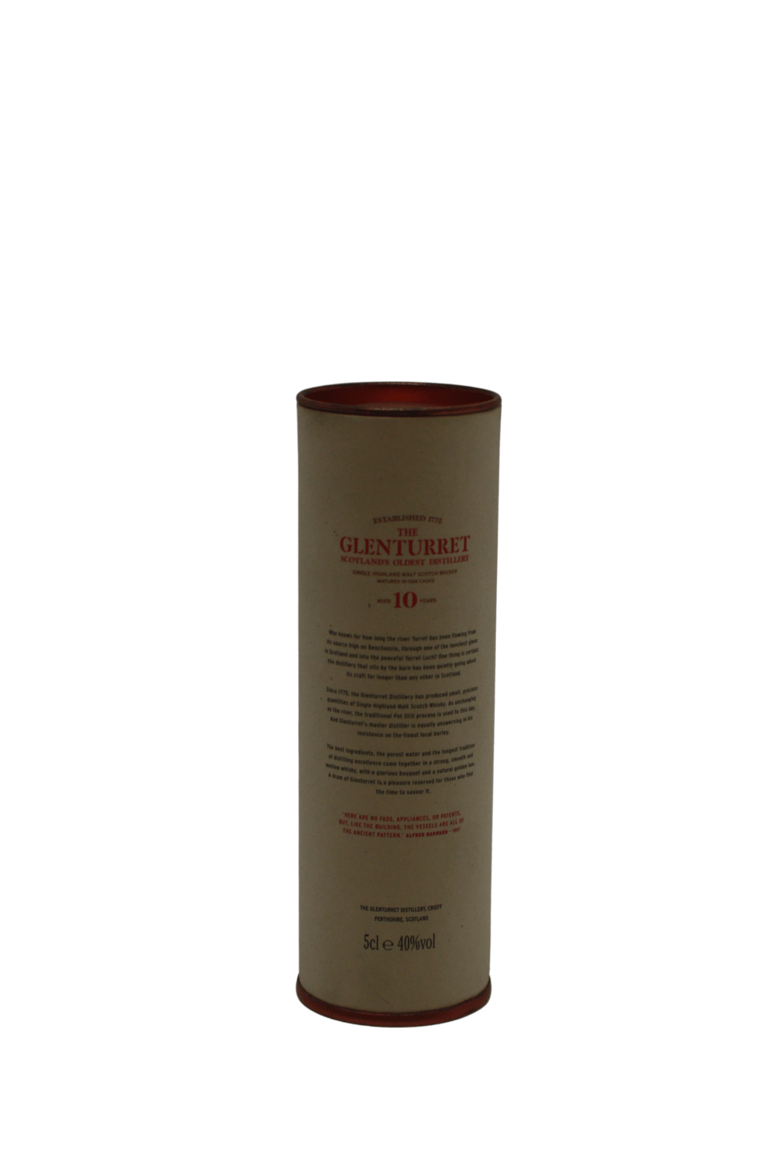 The Glenturret 10 Y.O Single Highland Malt Scotch Whisky 50 ML - Image 5