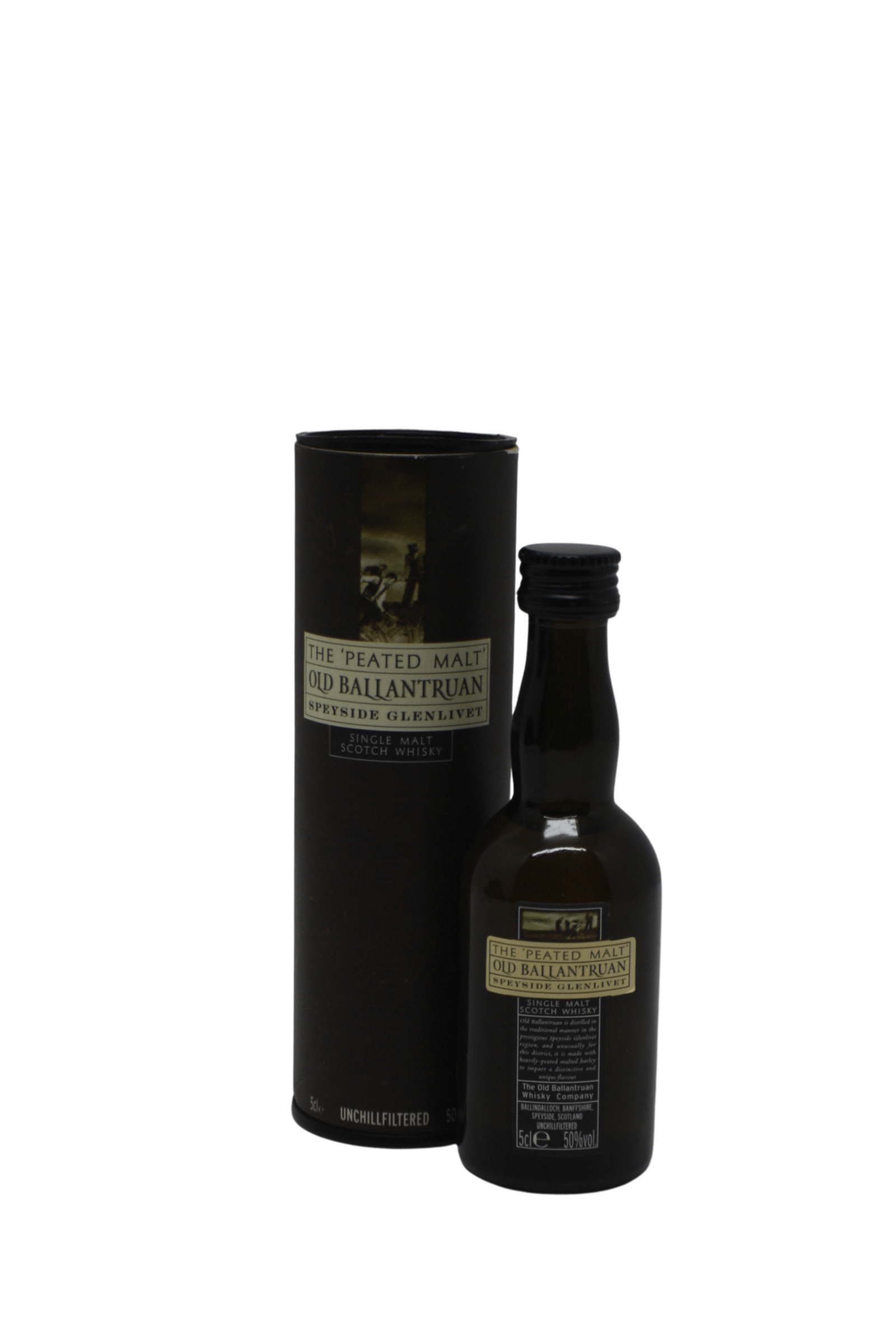 The Peated Malt Old Ballantruan Single Malt Scotch Whisky 50 ML