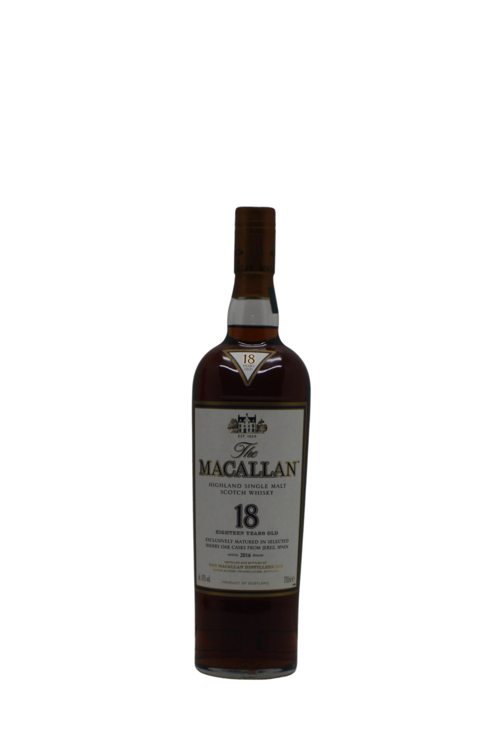 Macallan Sherry Cask 2016 18 Y.O Single Malt Scotch Whisky 700ML - Image 2