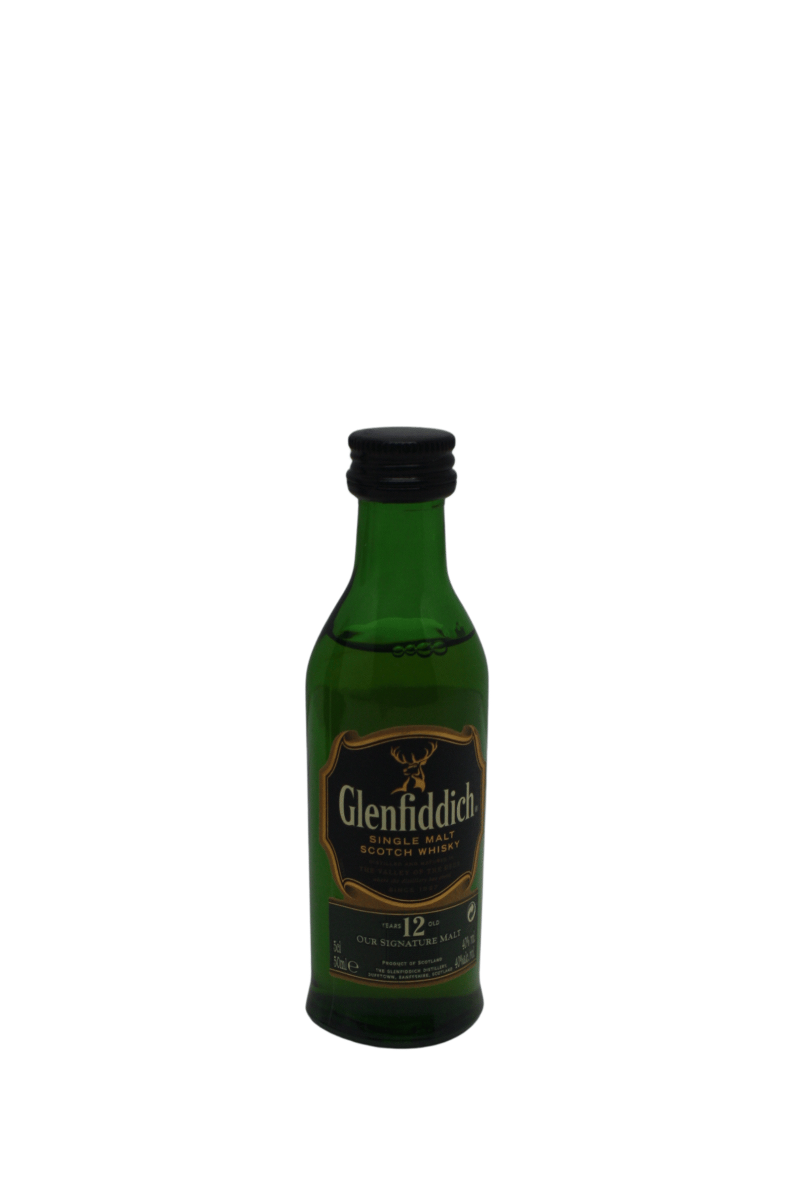 Glenfiddich (Our Signature Malt) 12 Y.O Single Malt Scotch Whisky 50 ML - Image 2