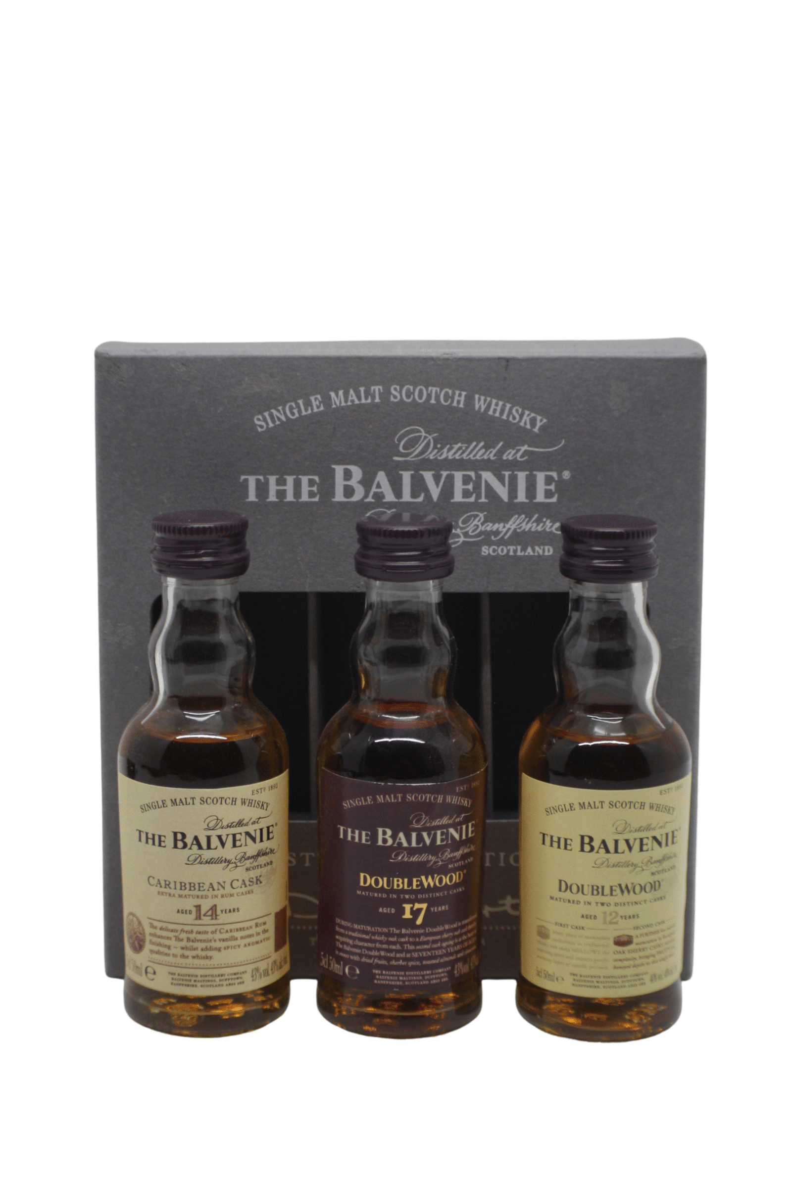 The Balvenie Tasting Collection Single Malt Scotch Whisky 3x50 ML