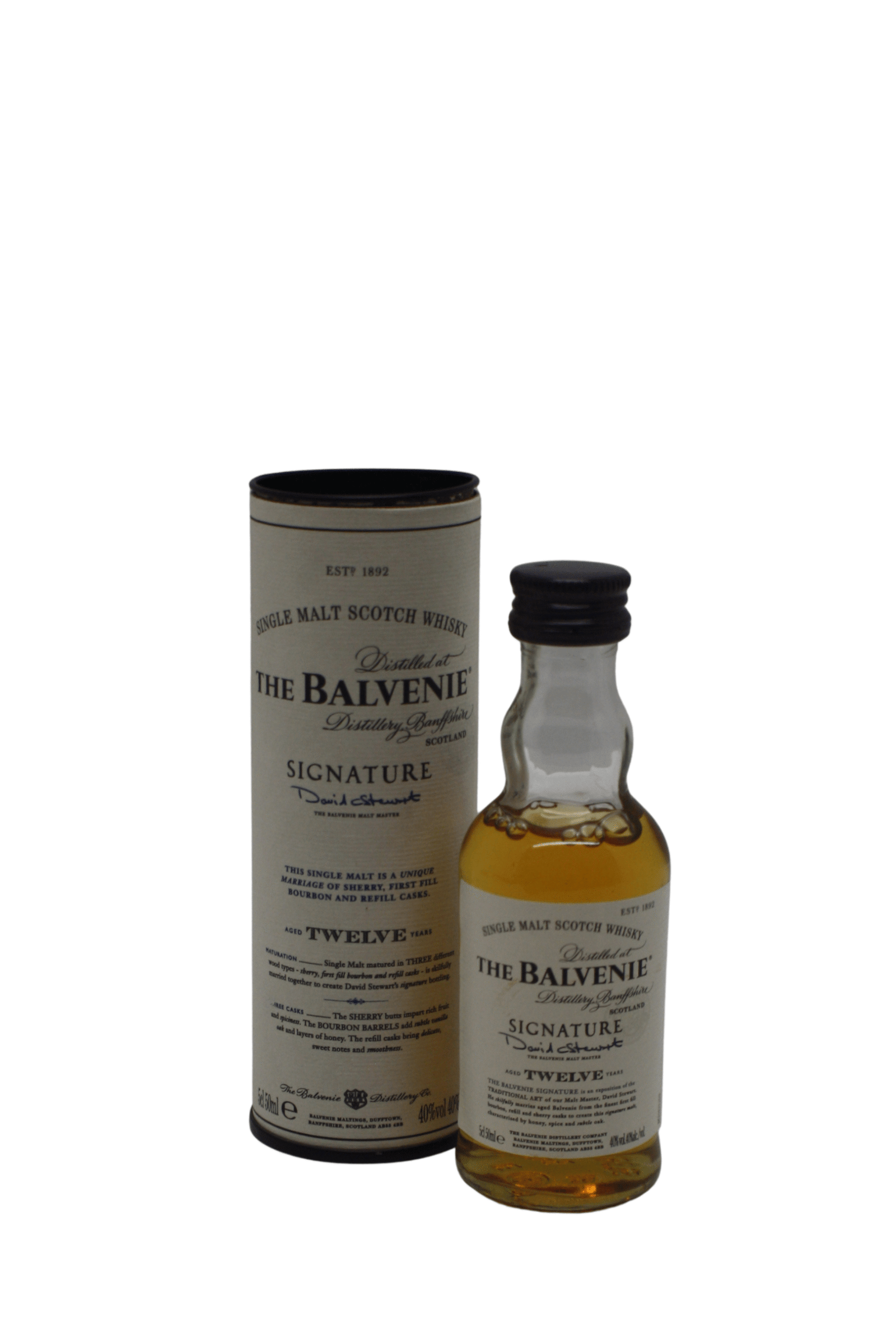 The Balvenie Signature 12 Y.O Single Malt Scotch Whisky 50 ML