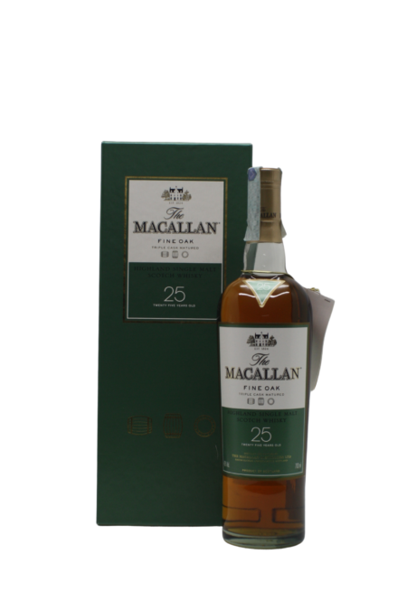 Macallan Fine Oak (Green Carton) 25 Y.O Single Malt Scotch Whisky 700 ML