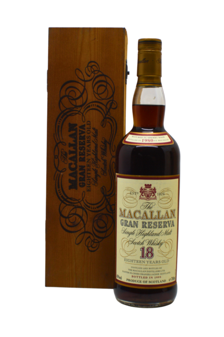 Macallan 1980 Gran Reserva 18 Y.O Single Malt Scotch Whisky 700 ML