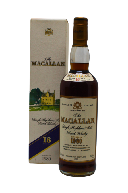Macallan Sherry Cask 1980s 18 Y.O Single Malt Scotch Whisky 700 ML