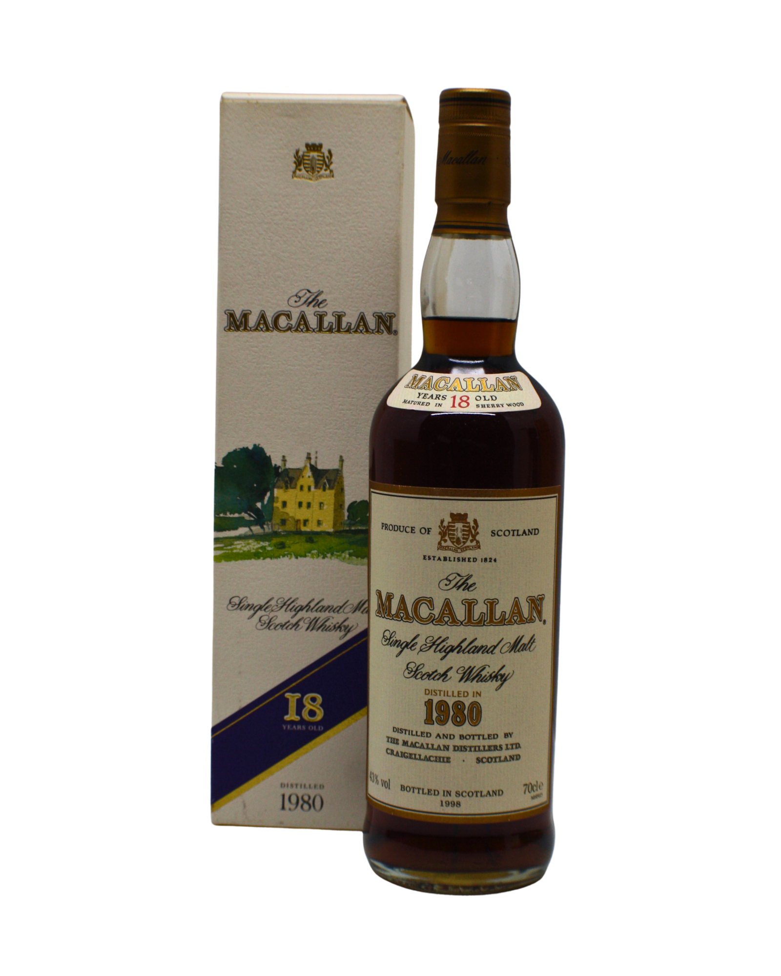 Macallan Sherry Cask 1980s 18 Y.O Single Malt Scotch Whisky 700 ML