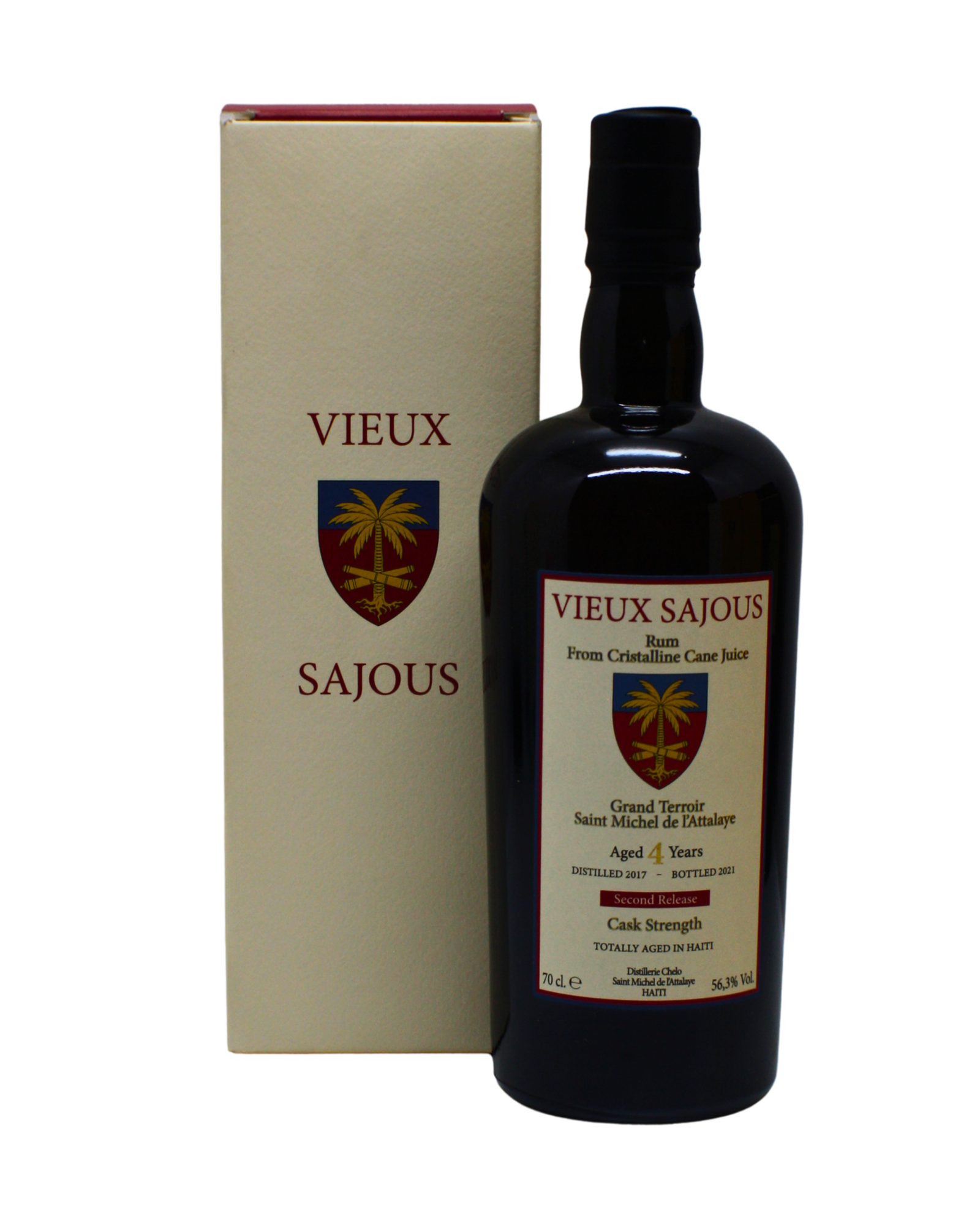 Vieux Sajous Second Release 4 Y.O Cask Strength Rum 700 ML