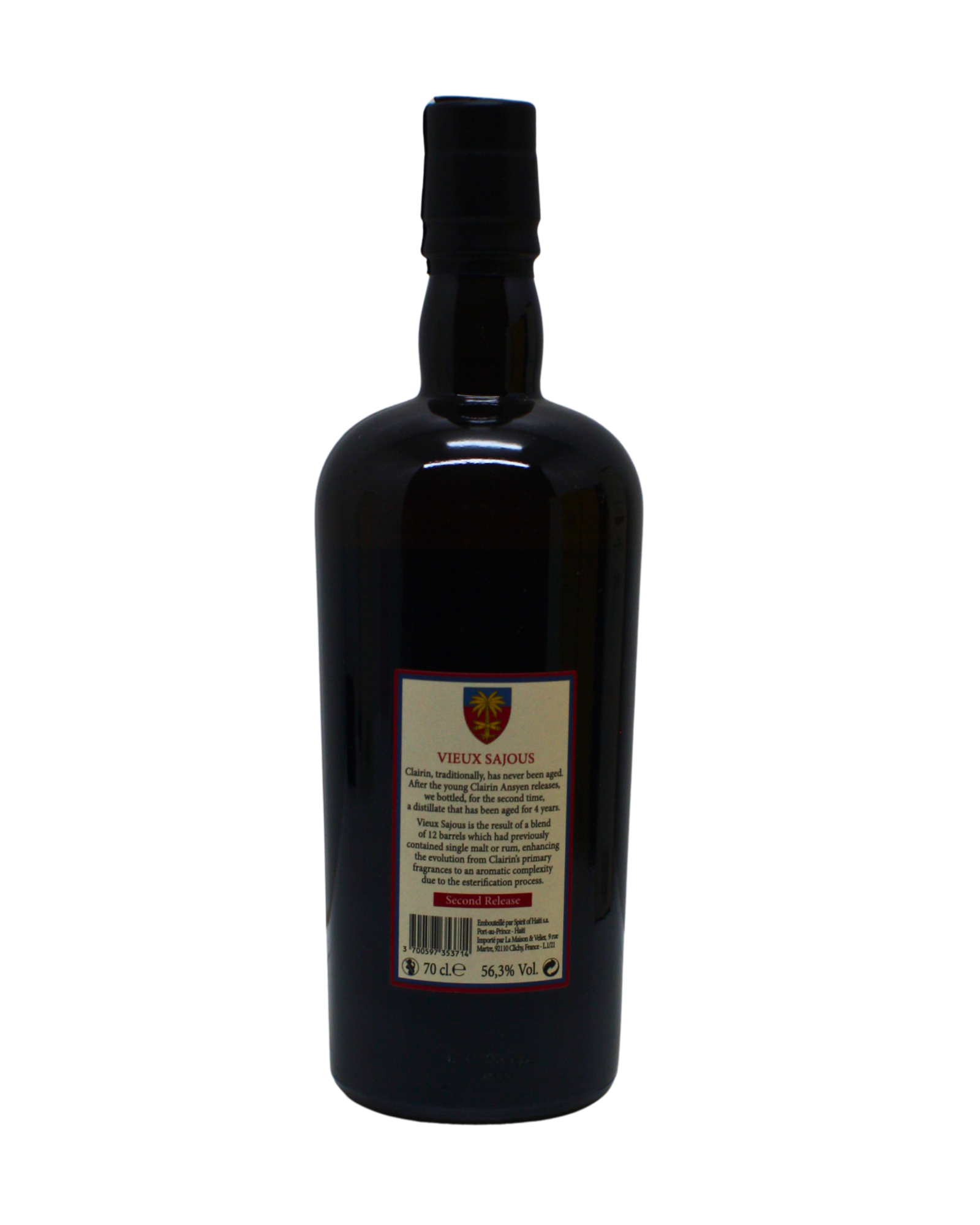 Vieux Sajous Second Release 4 Y.O Cask Strength Rum 700 ML - Image 3