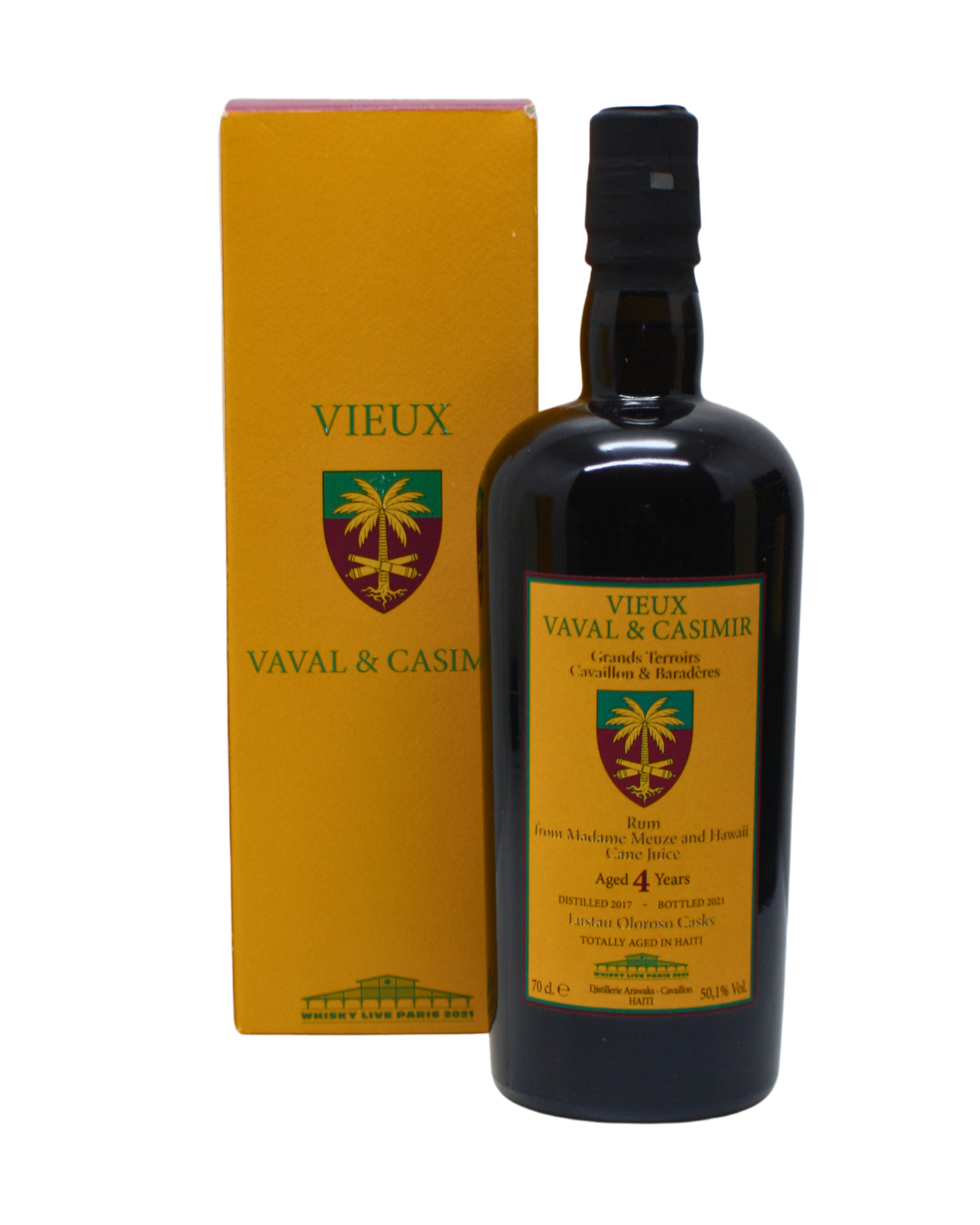 Vieux Vaval & Casimir Lutsau Oloroso Casks 4 Y.O Cask Strength Rum 700 ML