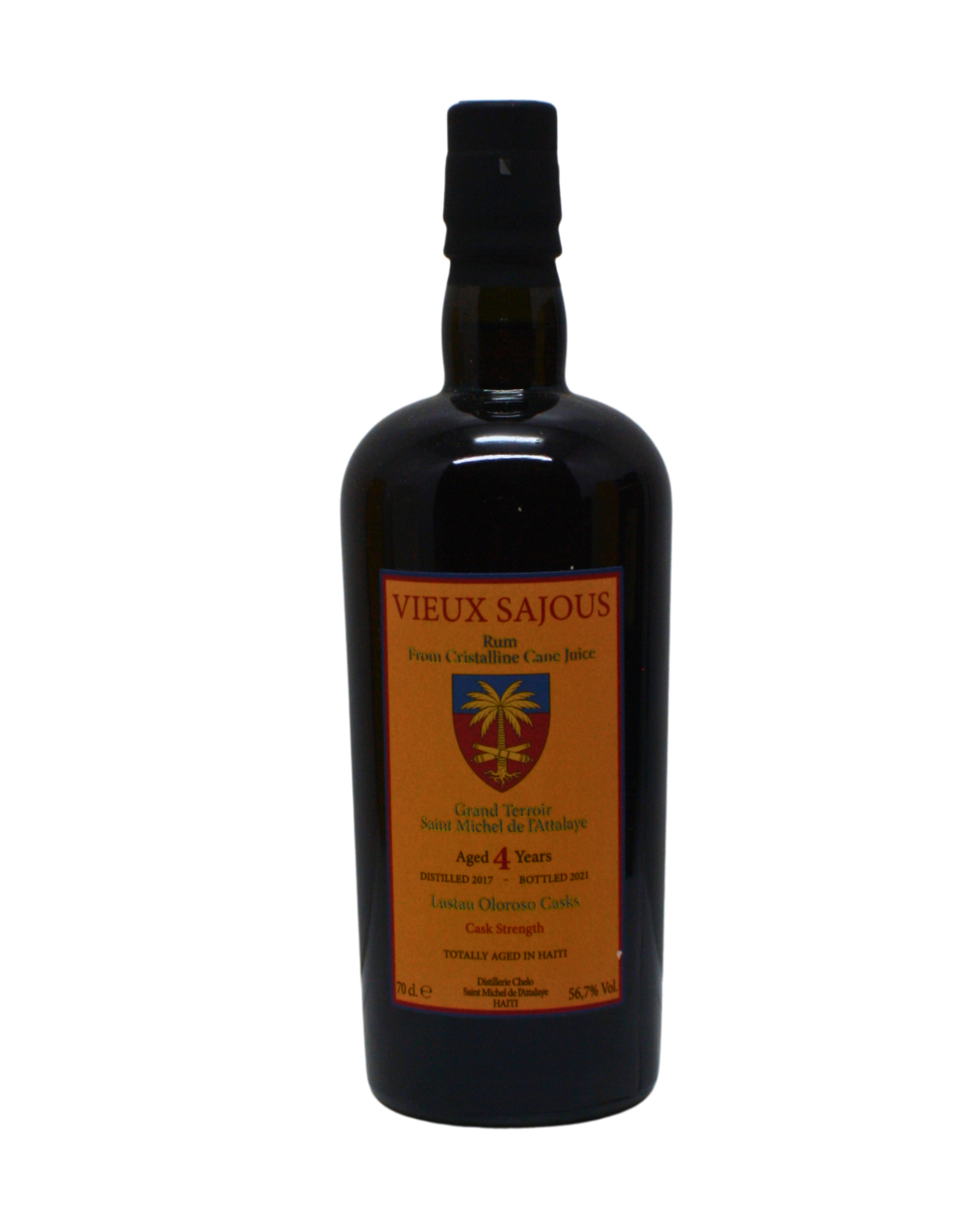 Vieux Sajous Lutsau Oloroso Casks 4 Y.O Cask Strength Rum 700 ML - Image 2