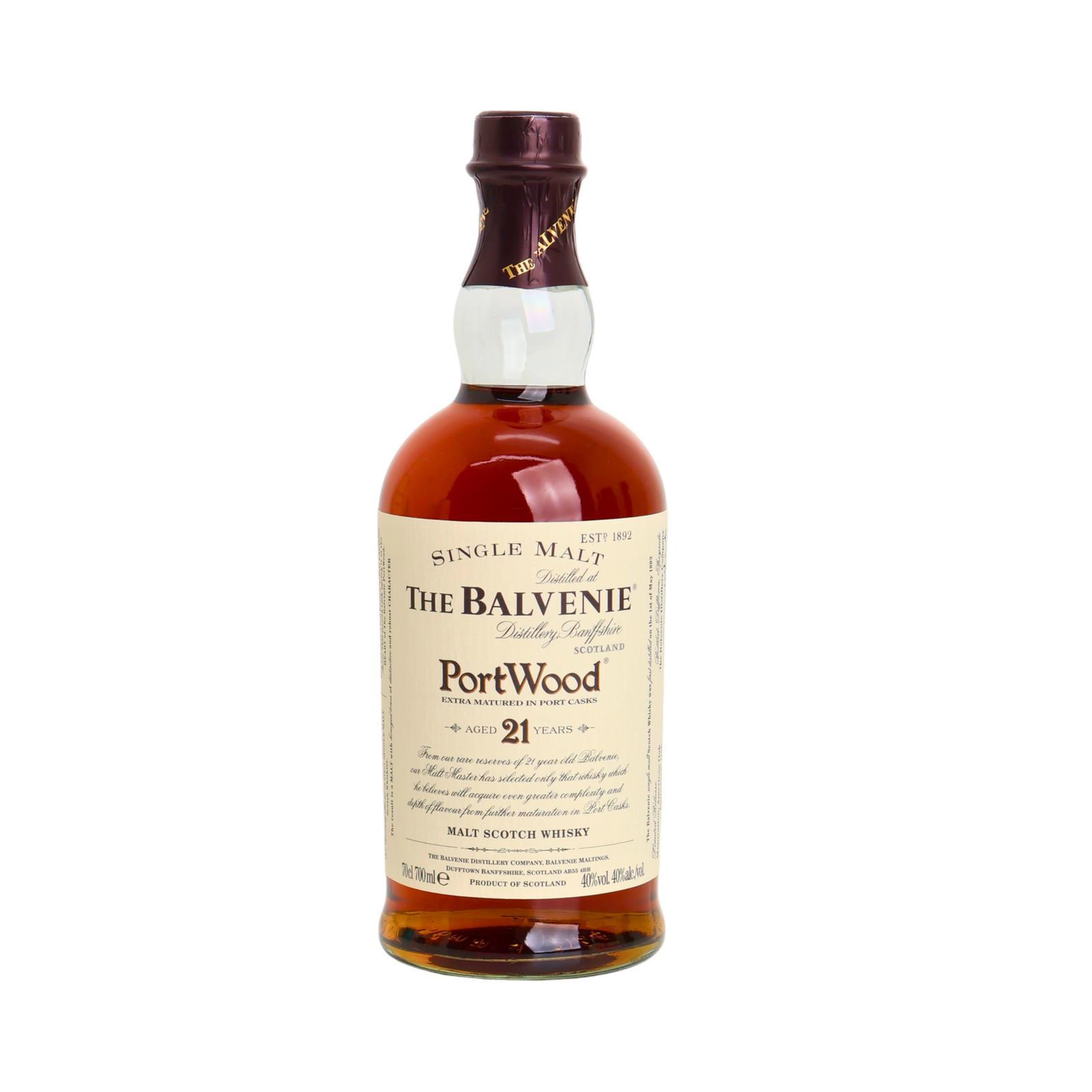 Balvenie Port Wood 21 Y.O Single Malt Scotch Whisky 700 ML - Image 2