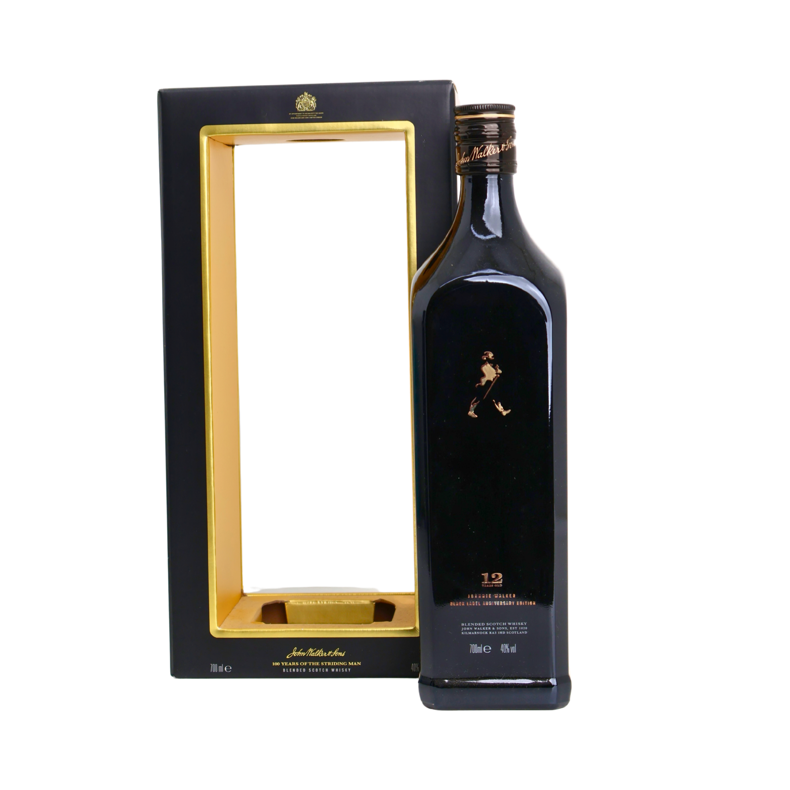 Johnnie Walker Black Label 100 Years Of The Striding Man Blended Scotch Whisky 700 ML