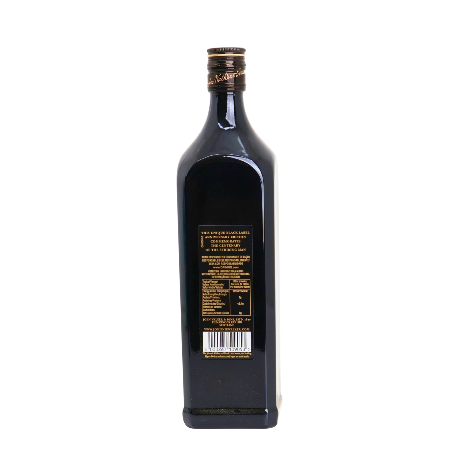 Johnnie Walker Black Label 100 Years Of The Striding Man Blended Scotch Whisky 700 ML - Image 3