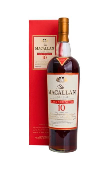 Macallan Cask Strength 58.6% 10 Y.O Single Malt Scotch Whisky 1000 ML