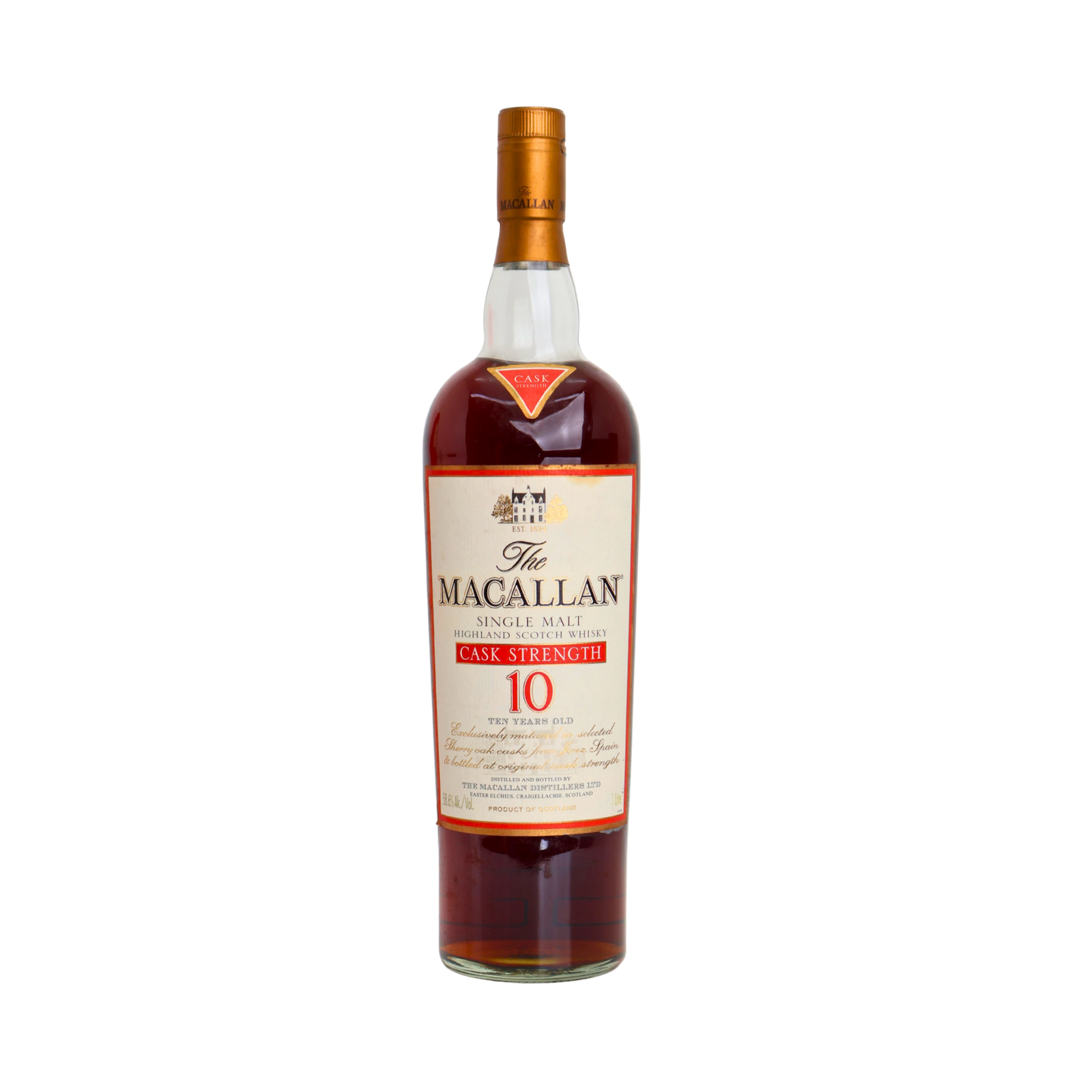 Macallan Cask Strength 58.6% 10 Y.O Single Malt Scotch Whisky 1000 ML - Image 2