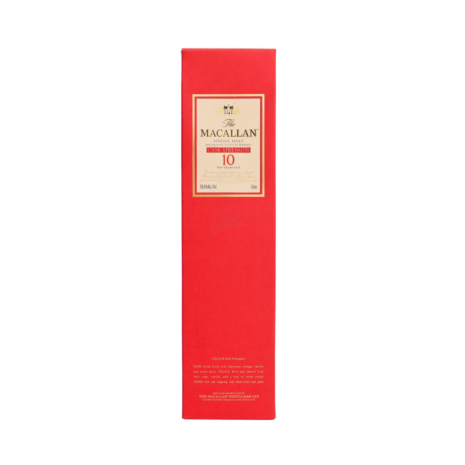 Macallan Cask Strength 58.6% 10 Y.O Single Malt Scotch Whisky 1000 ML - Image 4