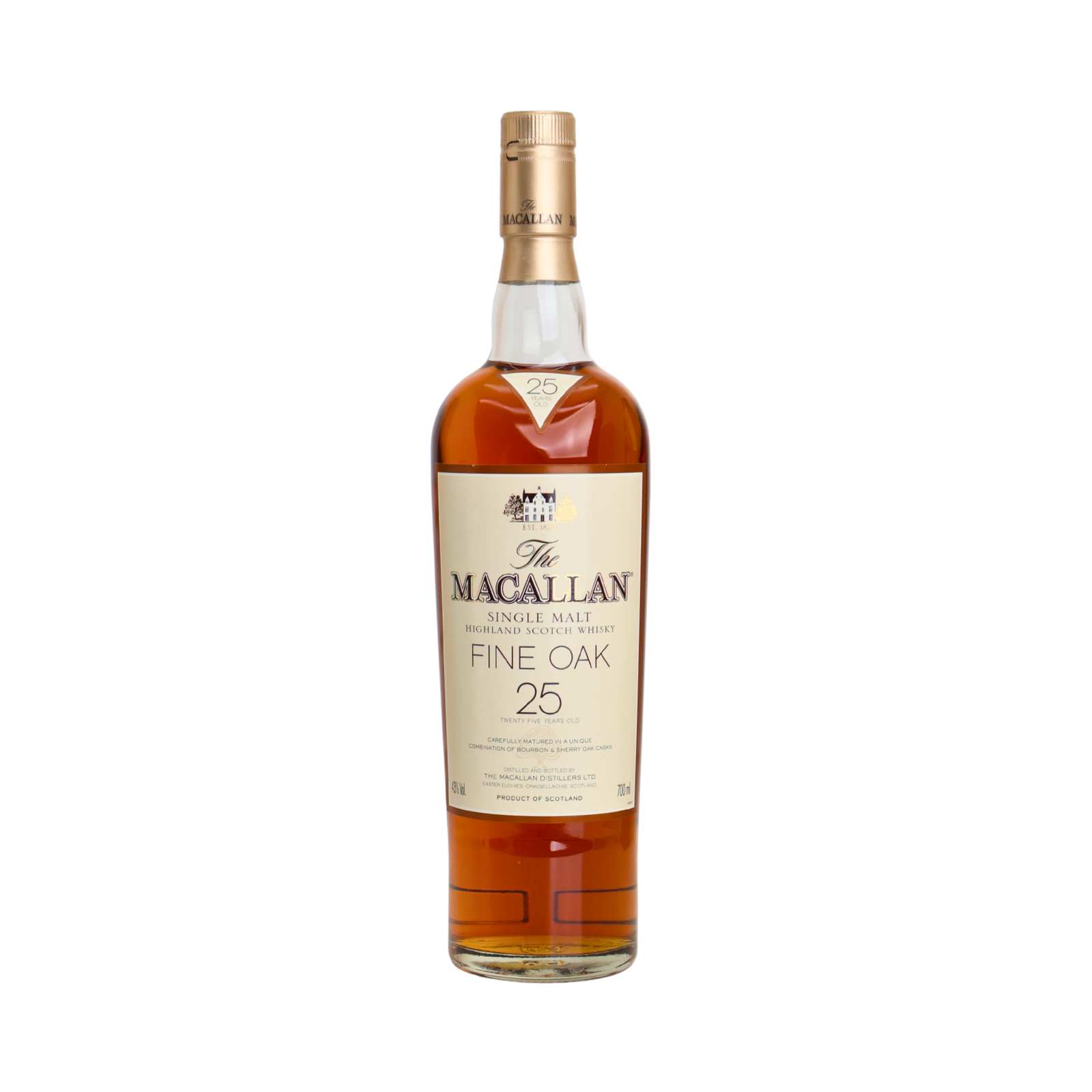 Macallan Fine Oak 25 Y.O Single Malt Scotch Whisky 700 ML - Image 2