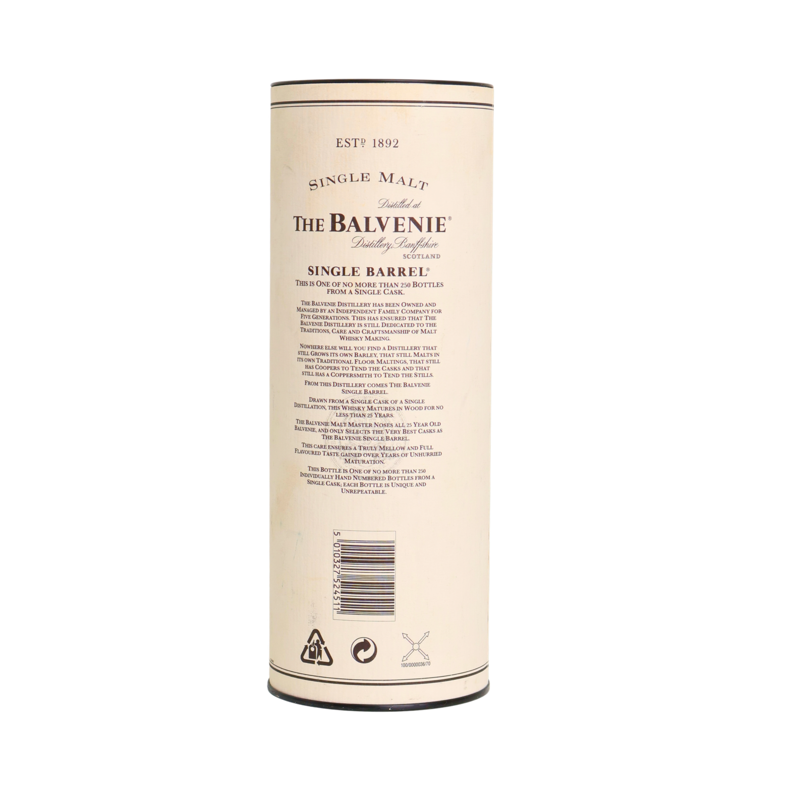 Balvenie Single Barrel 25 Y.O Single Malt Scotch Whisky 700 ML - Image 5