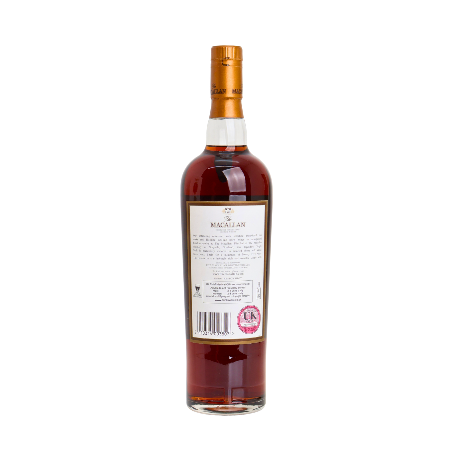 Macallan Mid 2000s 25 Y.O Single Malt Scotch Whisky 700 ML - Image 3
