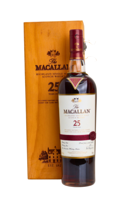 Macallan Red Label Sherry Cask 25 Y.O Single Malt Scotch Whisky 700 ML